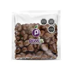 granos de café tostado cubiertos con chocolate de leche