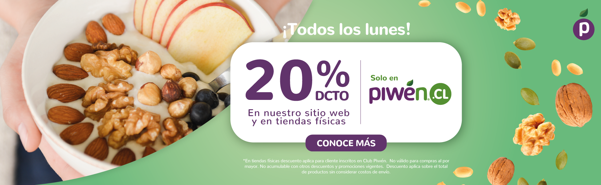 HOY LUNES: TODO EL SITIO CON 20% OFF